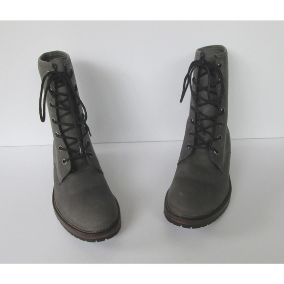 Wolverine Womens Genuine Gray Leather Paddock Riding Style Lace Up Boots 7 M - Picture 3 of 5